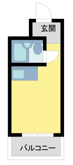 西宮市中前田町(JR東海道本線(近畿)西宮)のマンション賃貸物件 間取画像