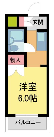 西宮市甲子園口(JR東海道本線(近畿)甲子園口)のマンション賃貸物件 間取画像