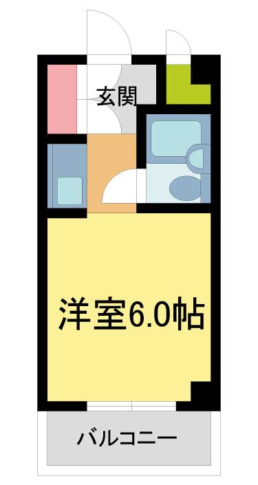 西宮市北名次町(阪急甲陽線苦楽園口)のマンション賃貸物件 間取画像