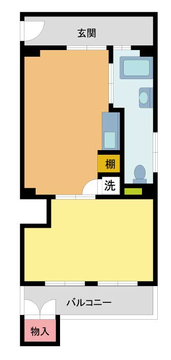 芦屋市精道町(阪神本線芦屋)のマンション賃貸物件 間取画像