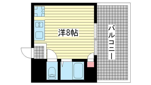 神戸市兵庫区上三条町(神戸市営地下鉄線大倉山)のマンション賃貸物件 間取画像