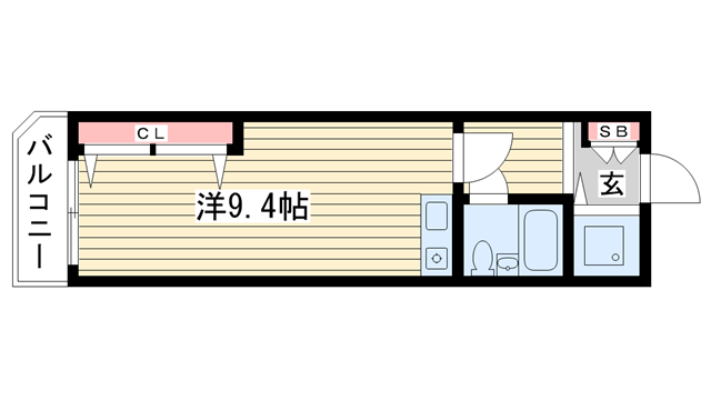 神戸市中央区下山手通(神戸高速線花隈)のマンション賃貸物件 間取画像