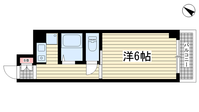神戸市中央区下山手通(神戸市営地下鉄線県庁前)のマンション賃貸物件 間取画像