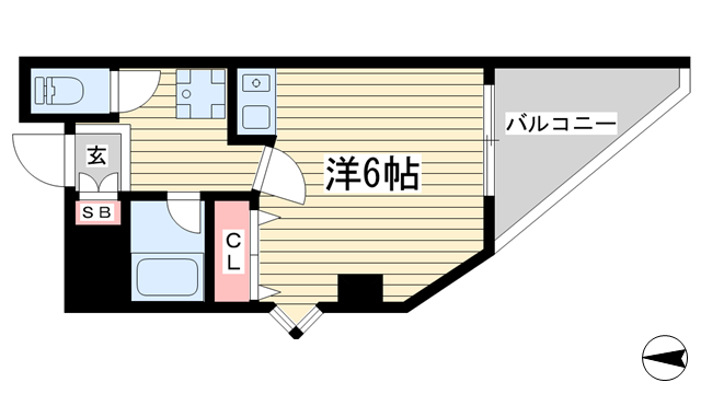 神戸市中央区吾妻通(JR東海道本線(近畿)三ノ宮)のマンション賃貸物件 間取画像