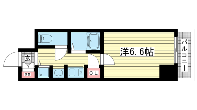 神戸市中央区加納町(JR東海道本線(近畿)三ノ宮)のマンション賃貸物件 間取画像