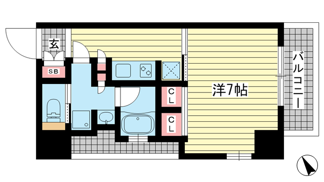 神戸市中央区元町通(神戸市営地下鉄海岸線みなと元町)のマンション賃貸物件 間取画像